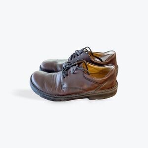 Footprints by Birkenstock Mens Brown Leather Derby Shoes Oxford Lace Up Size 44